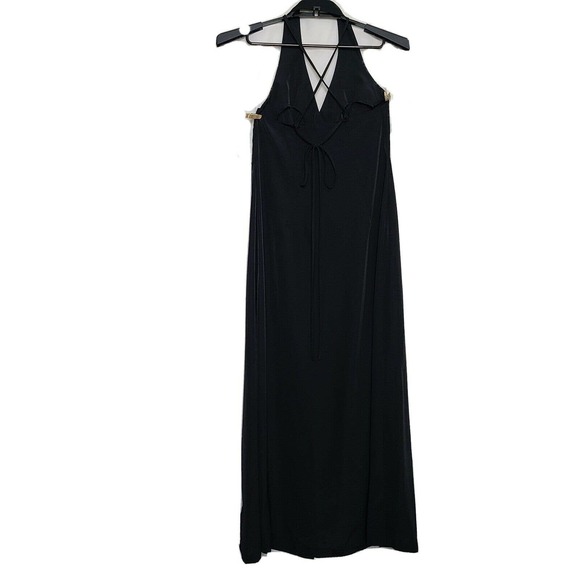 Asos Maternity Maxi Dress Button Front Halter - Picture 2 of 7